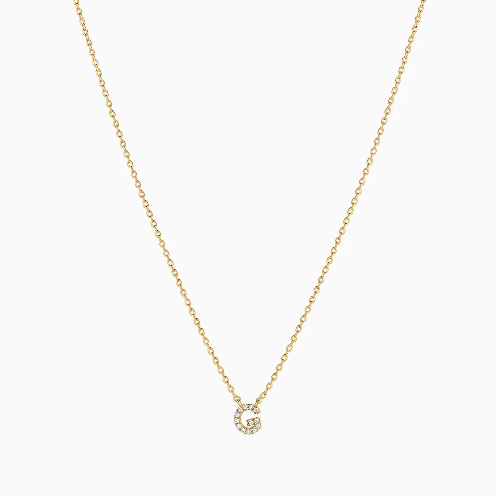 Crystal Initial Necklace