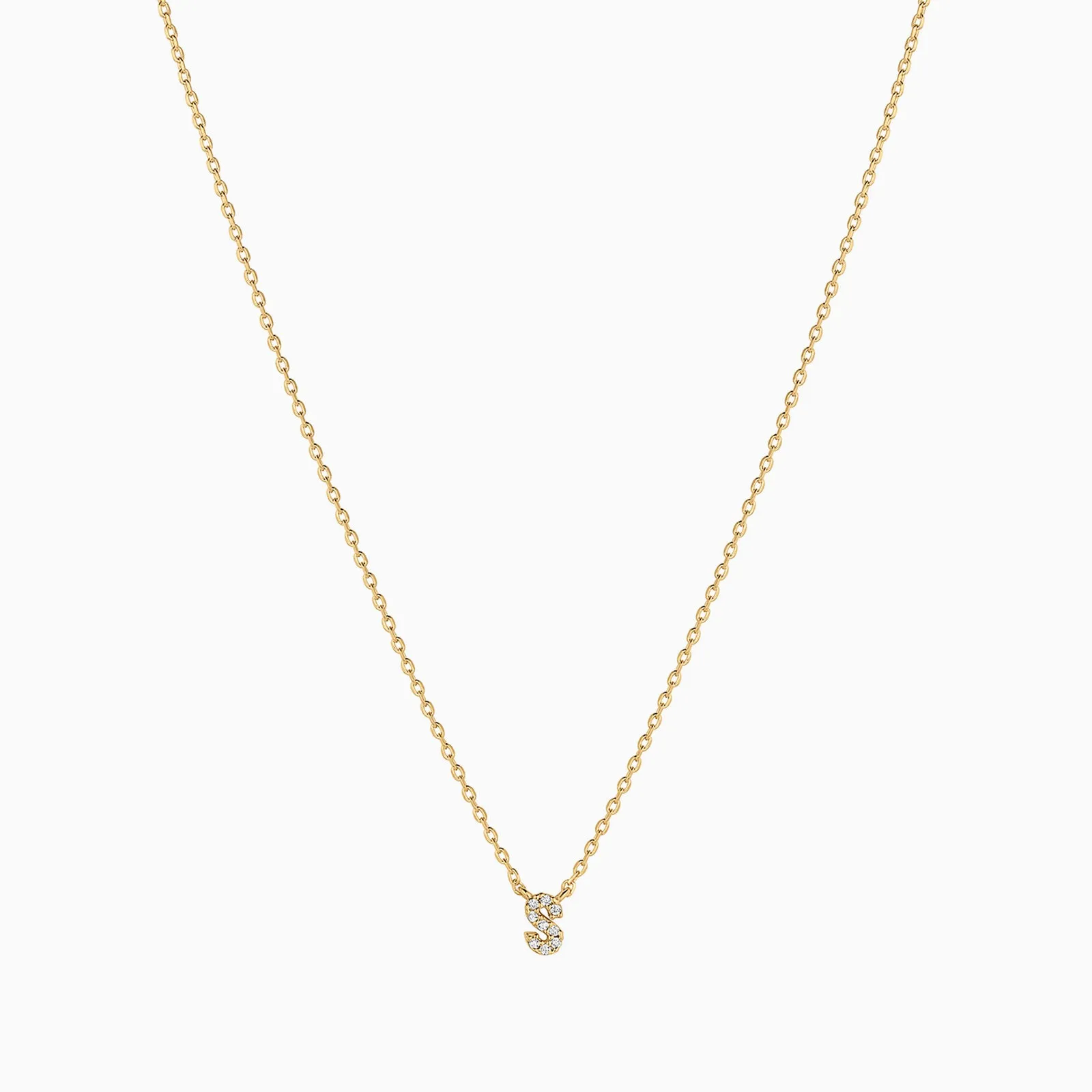 Crystal Initial Necklace