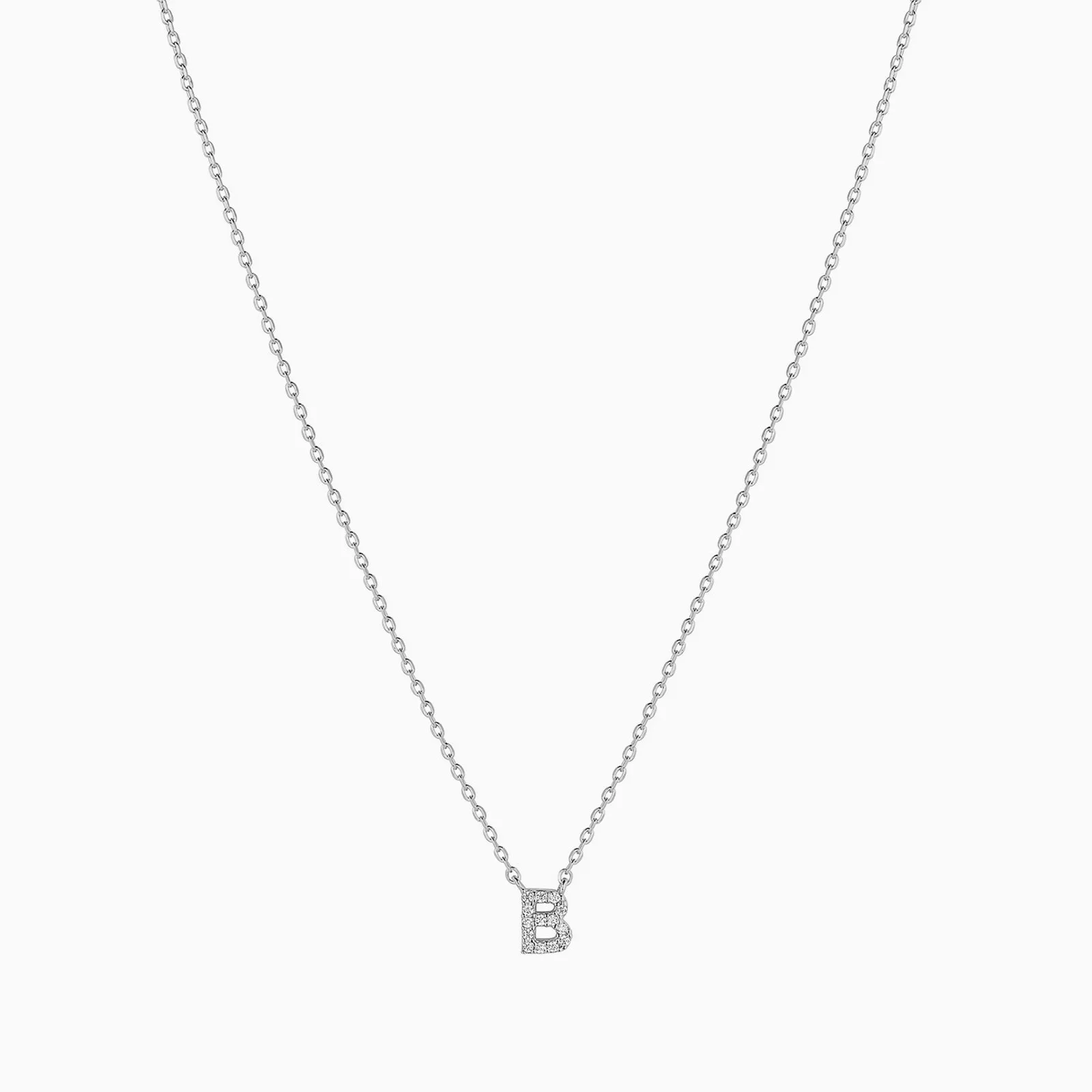 Crystal Initial Necklace