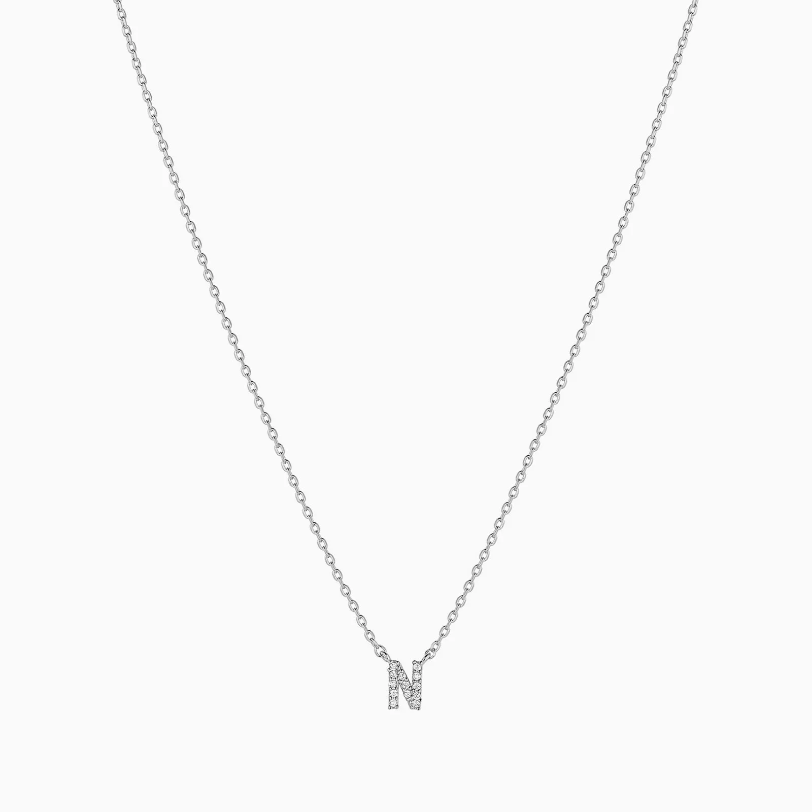 Crystal Initial Necklace