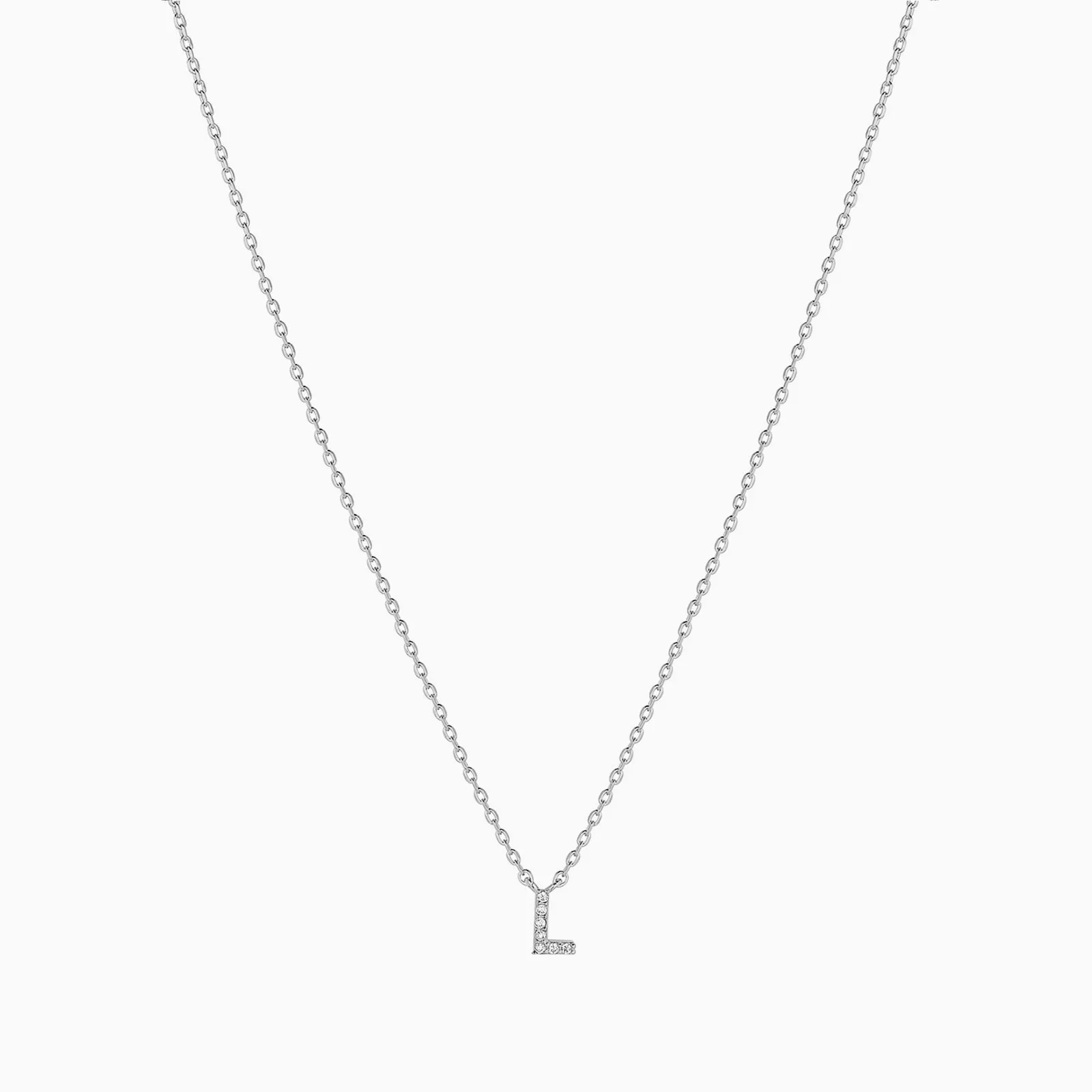 Crystal Initial Necklace