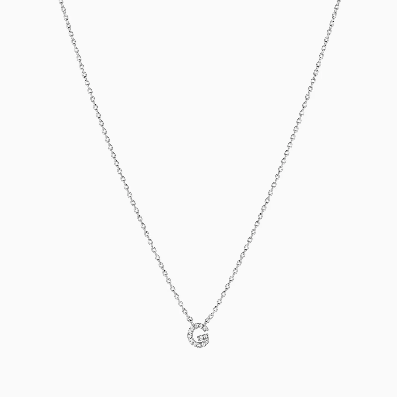 Crystal Initial Necklace