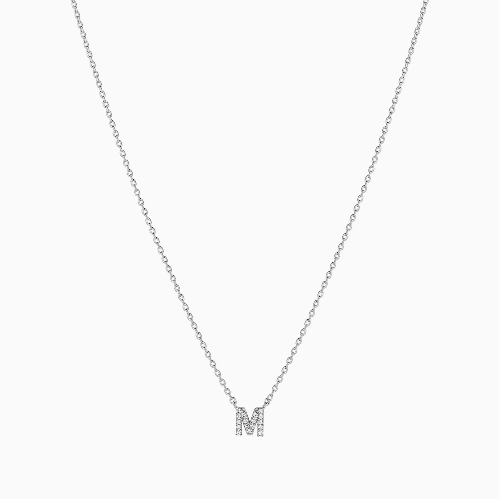 Crystal Initial Necklace