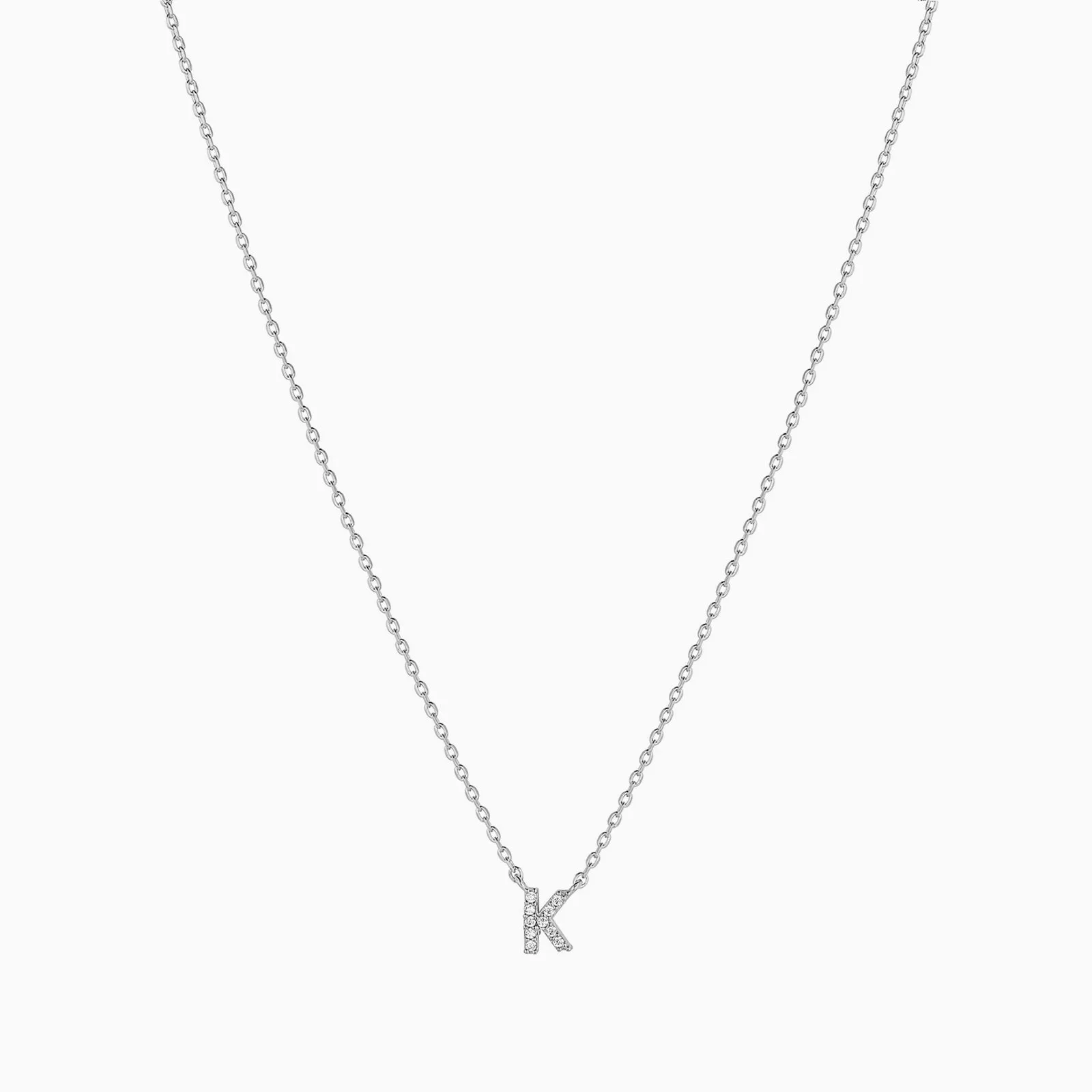 Crystal Initial Necklace