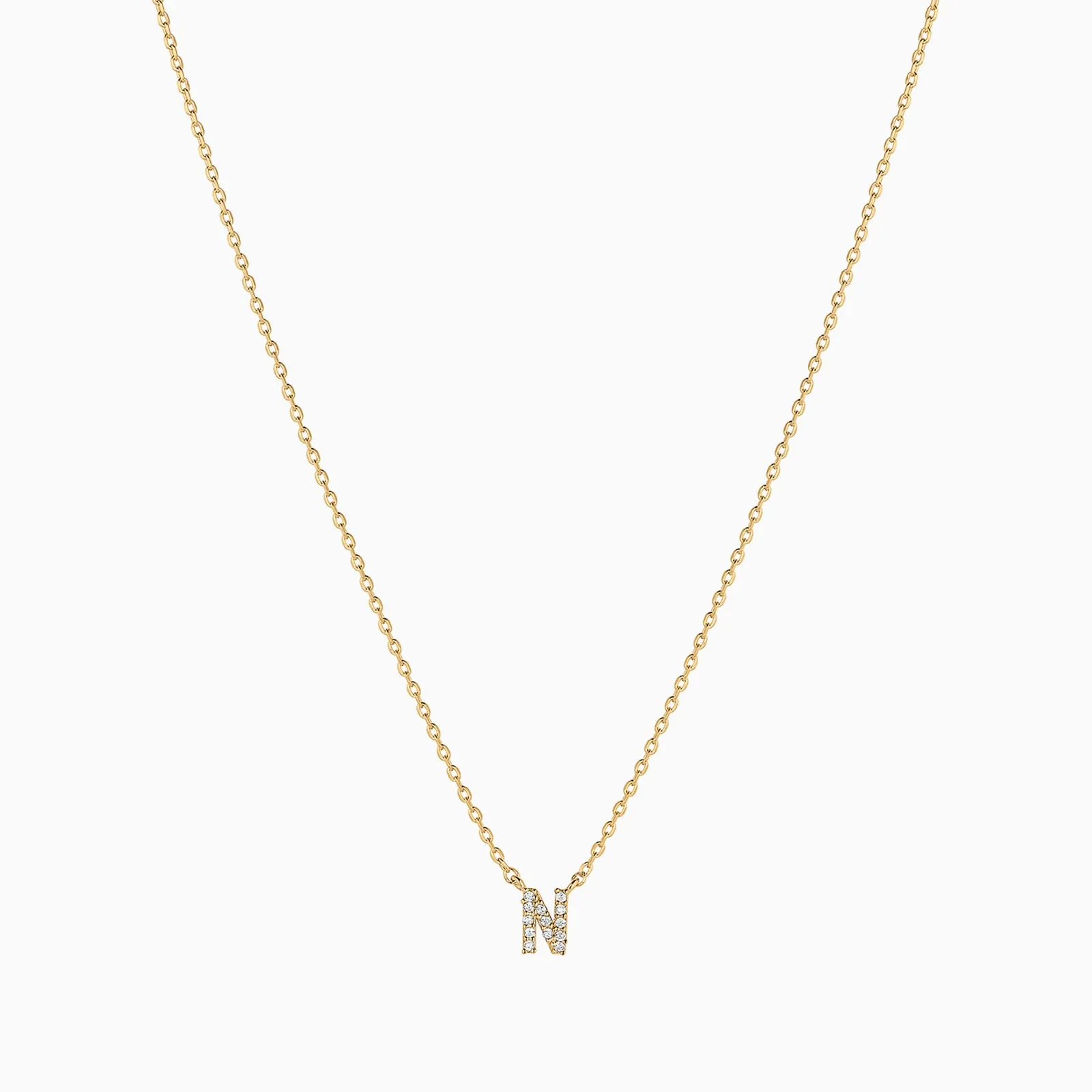 Crystal Initial Necklace