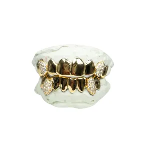 Custom 8 on 8 with Diamond Fangs Grillz