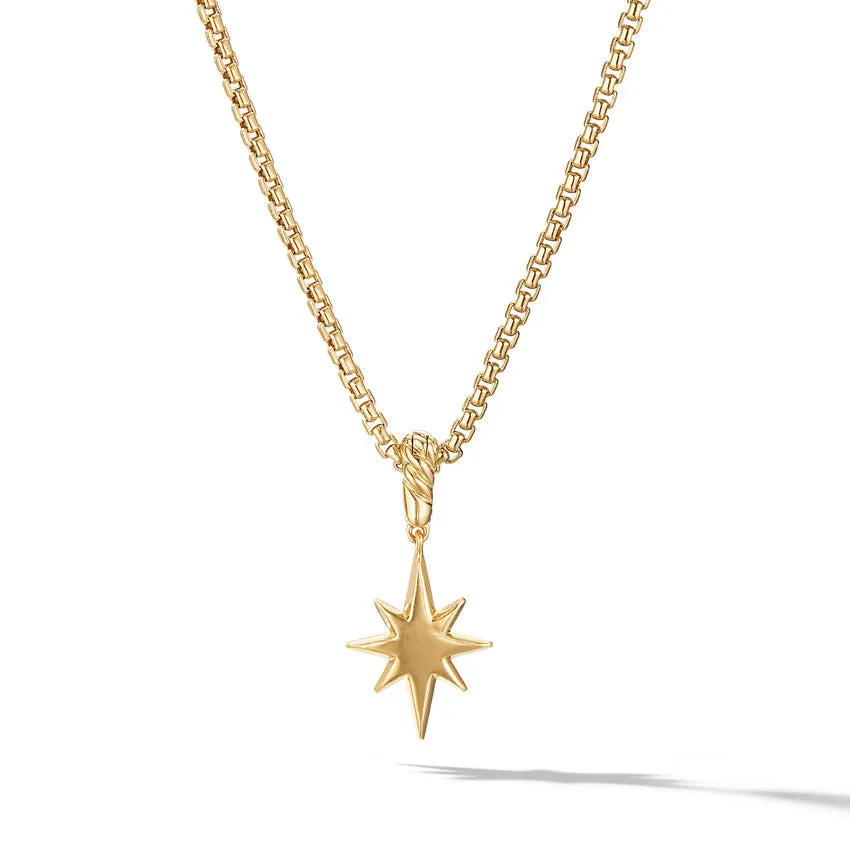 David Yurman North Star Amulet in 18K Yellow Gold with Diamonds