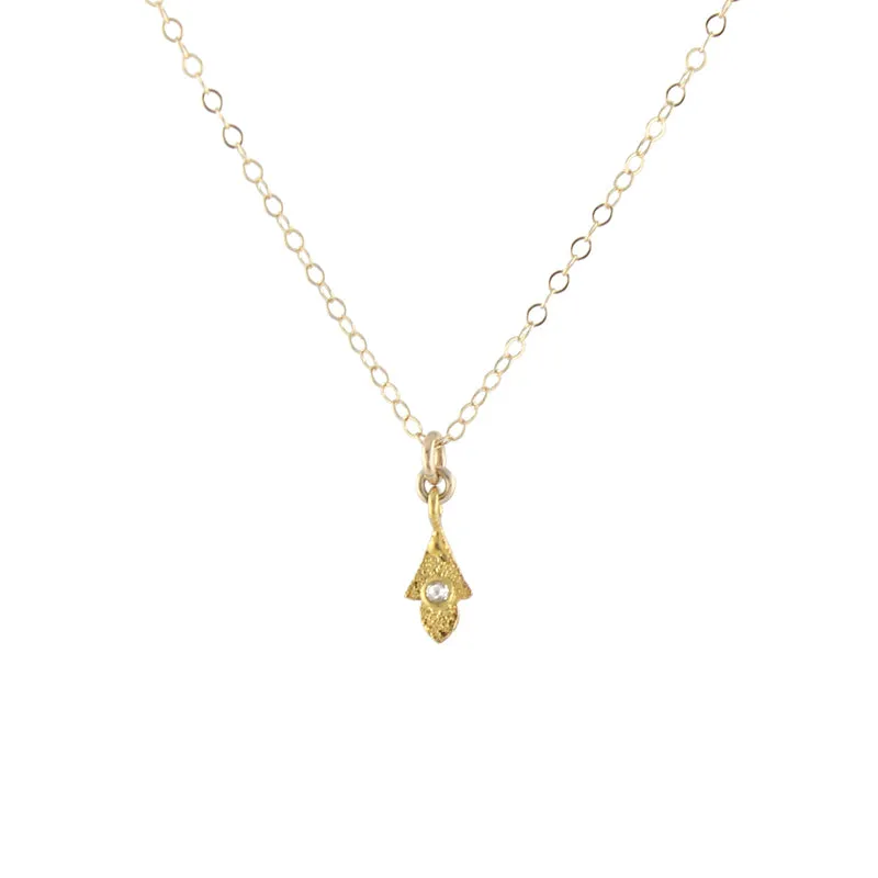 Diamond Leaf Necklace