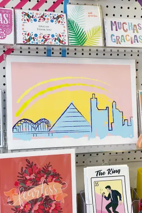 Digital Memphis City Skyline- (More Options)