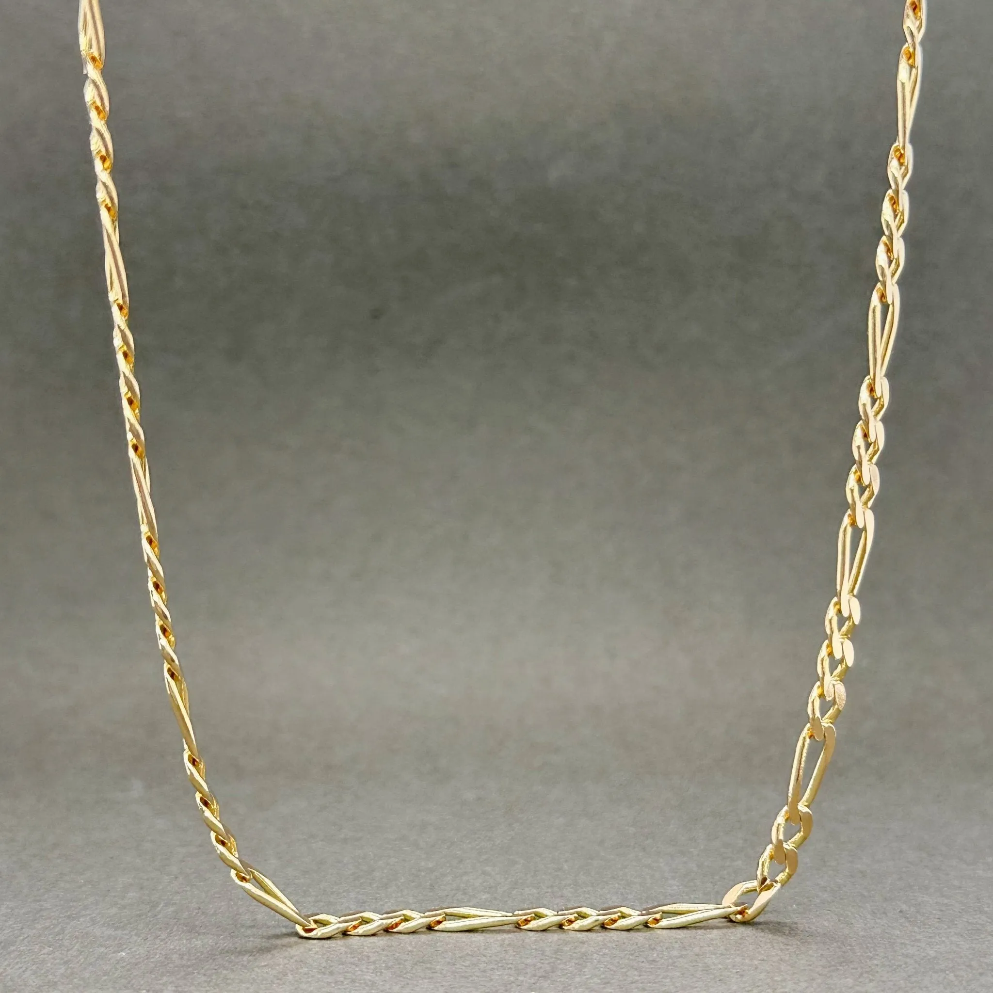 Estate 14K Y Gold 3.63mm 25” Figaro Chain