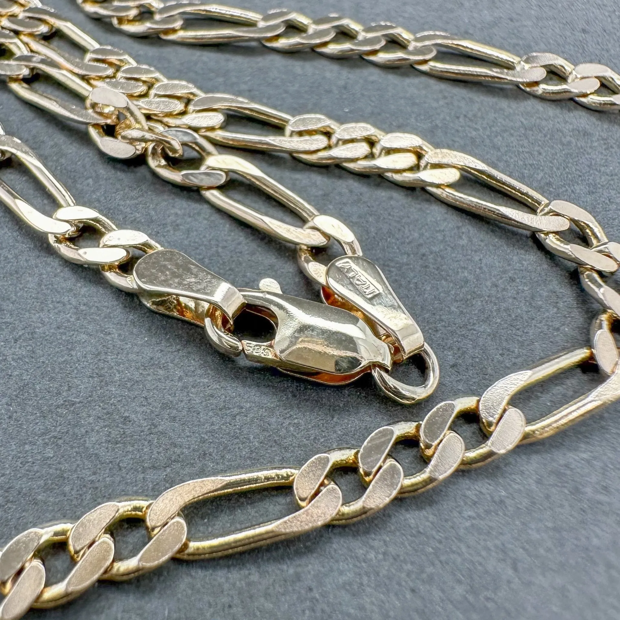 Estate 14K Y Gold 3.63mm 25” Figaro Chain