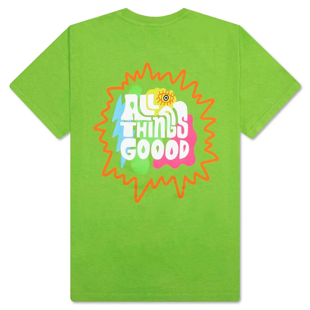 Feature x Pretty Done Splash Tee - Greenery