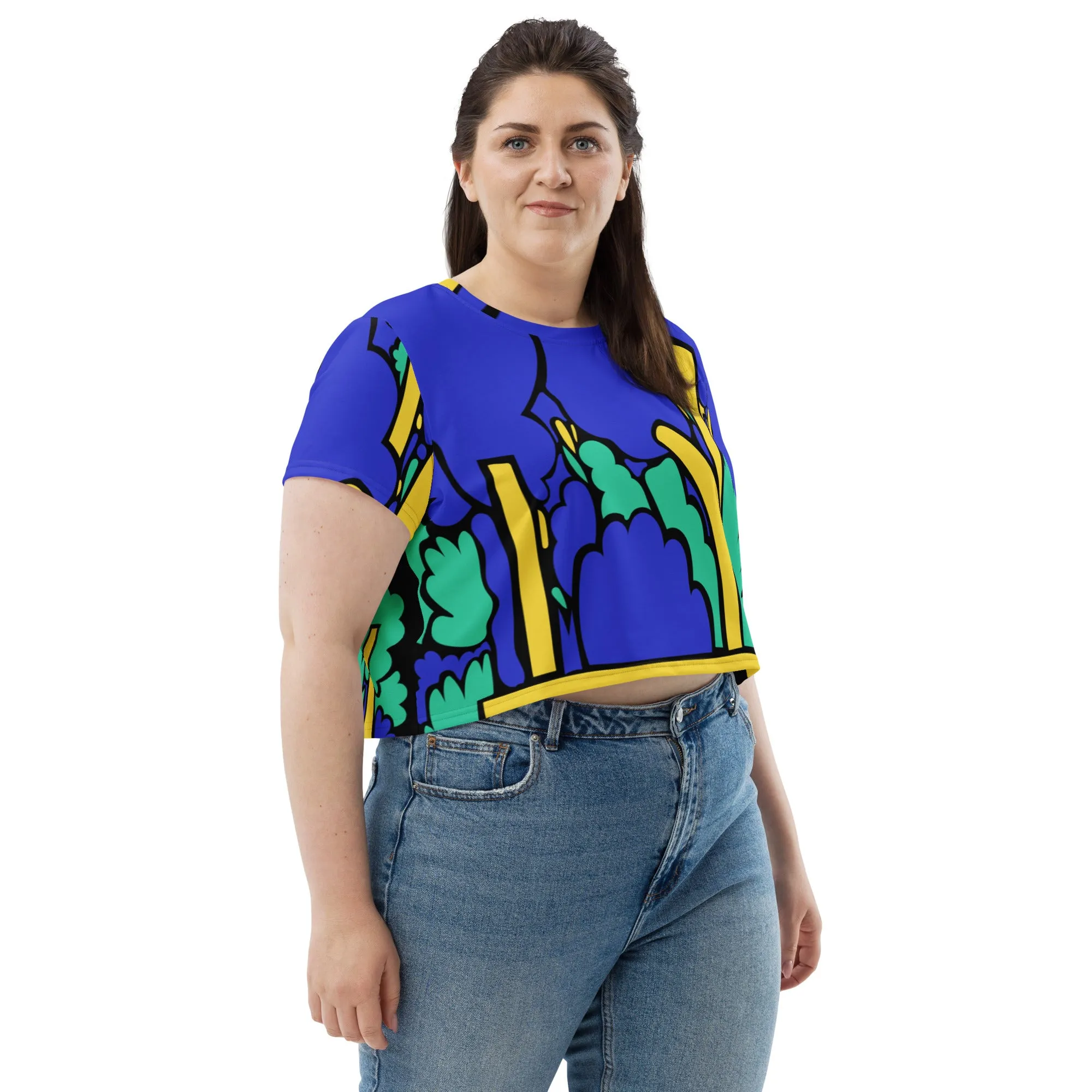 Floral Forest Crop Tee