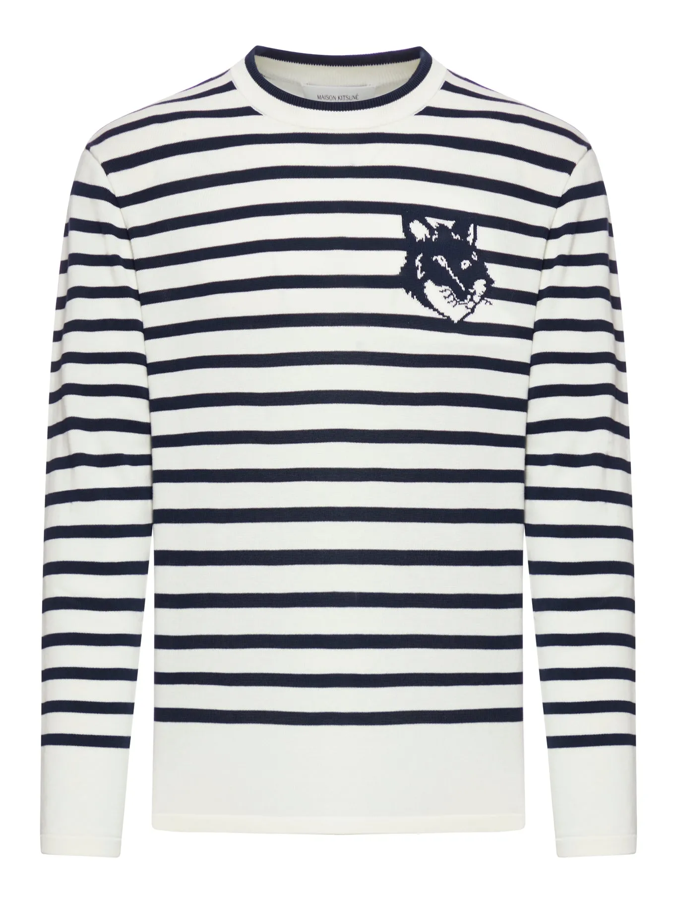 fOX HEAD INTARSIA COMFORT STRIPED JUMPER