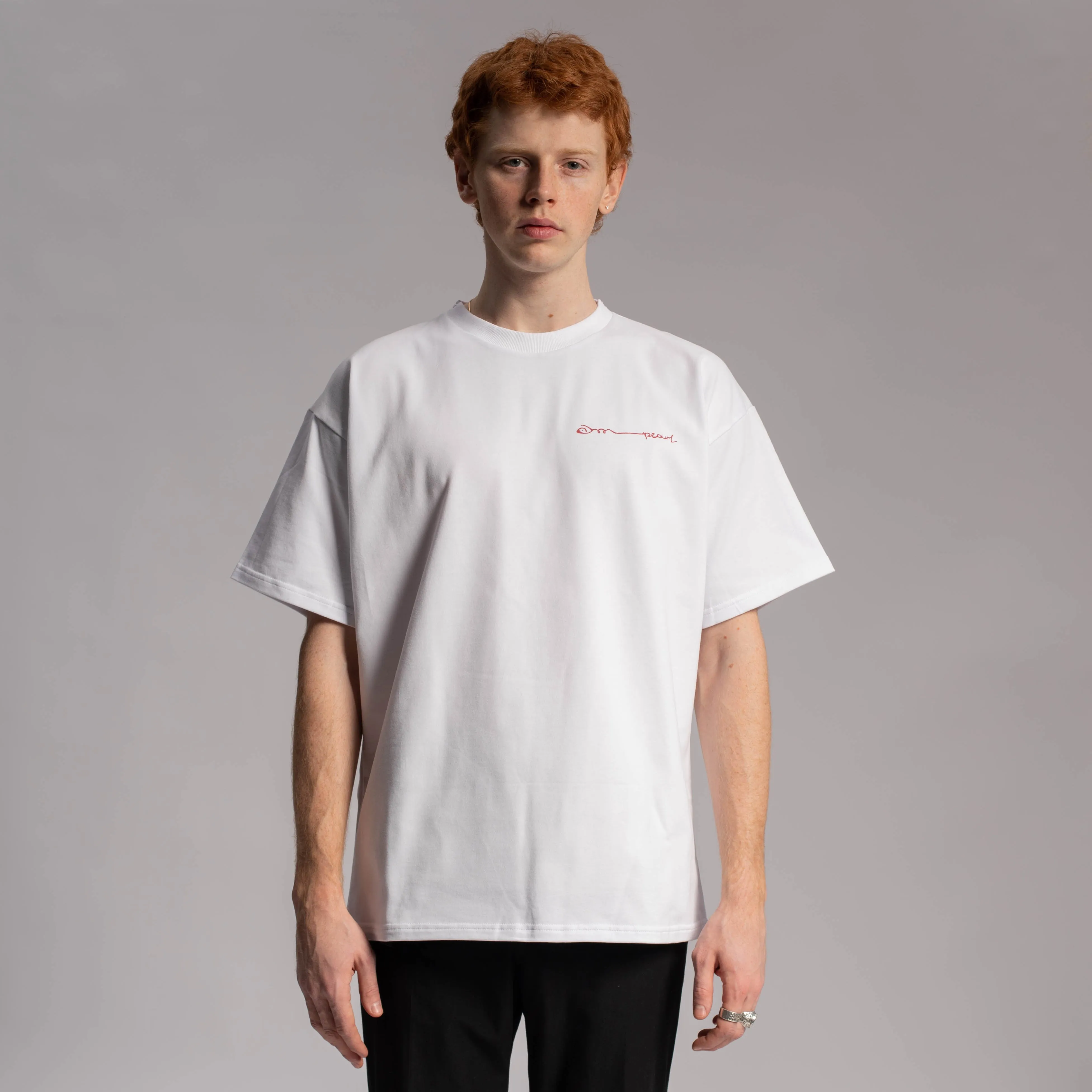 GEE PEARL PRINT 001 TEE - WHITE