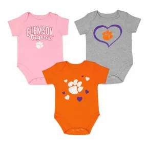 Girls' (Infant) Clemson Tigers 3 Piece Champ Set (KZ415Z5 50)