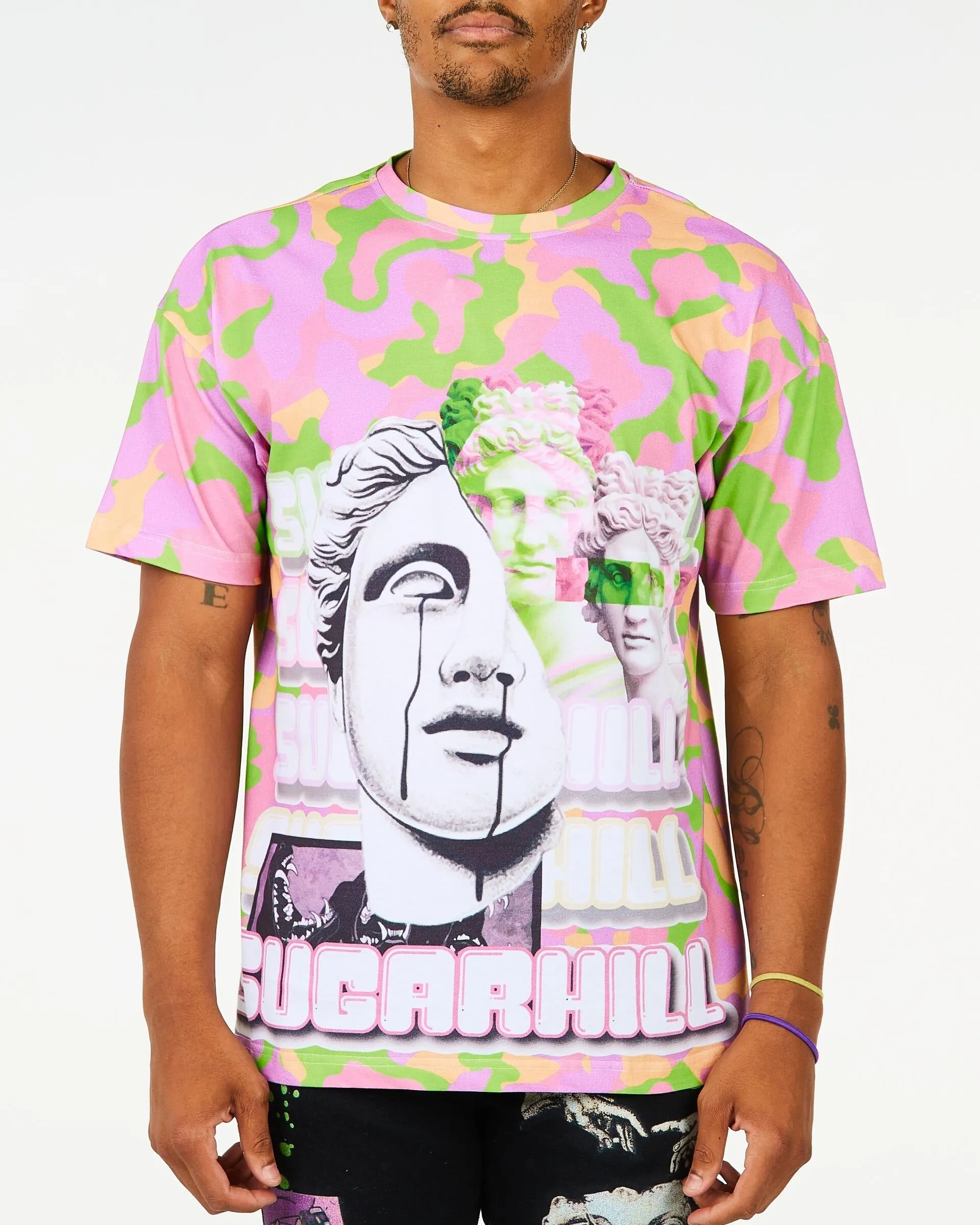 Gummy Camo Tee (Pink/Multi) / D3