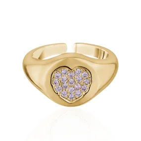 HEART CRYSTAL RING