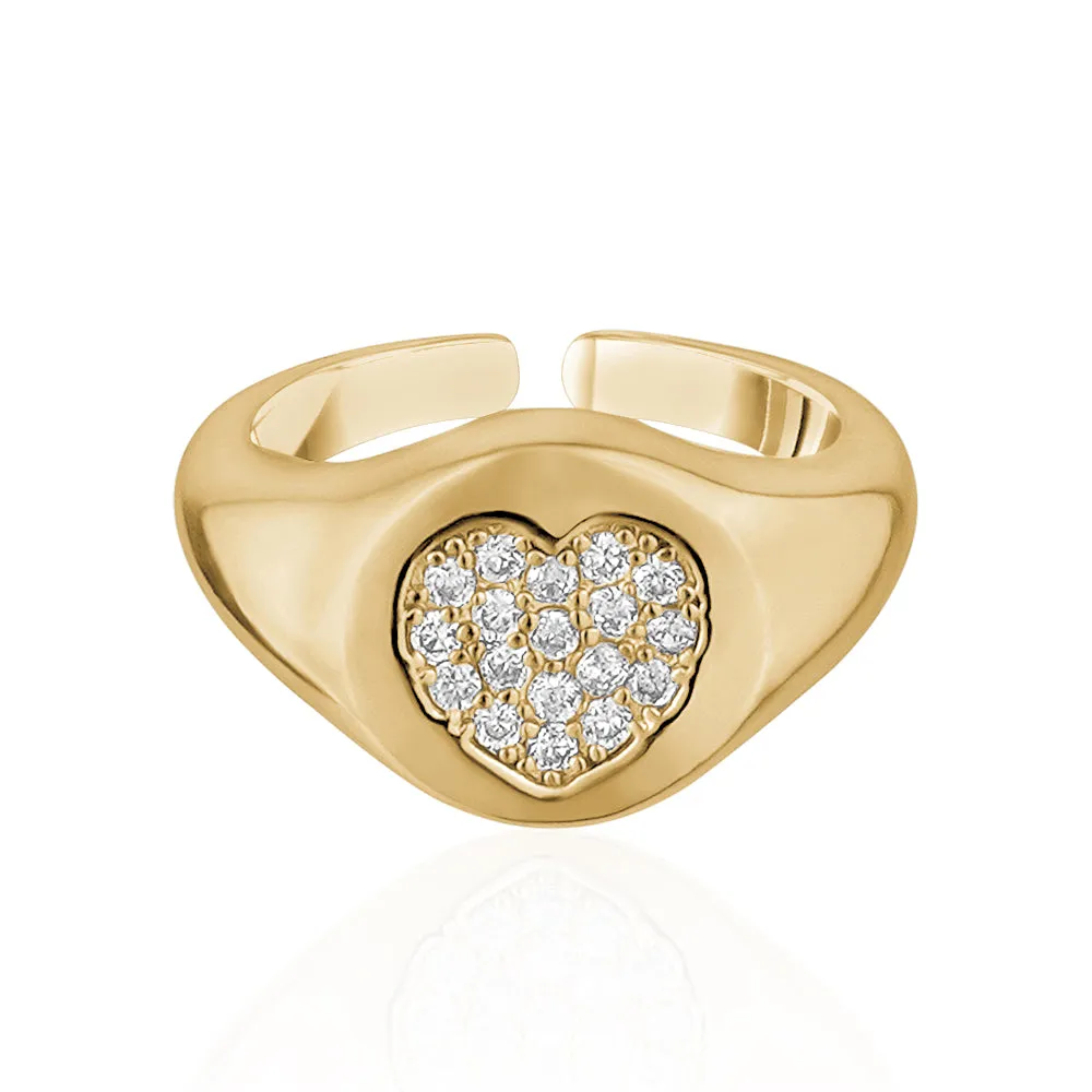 HEART CRYSTAL RING