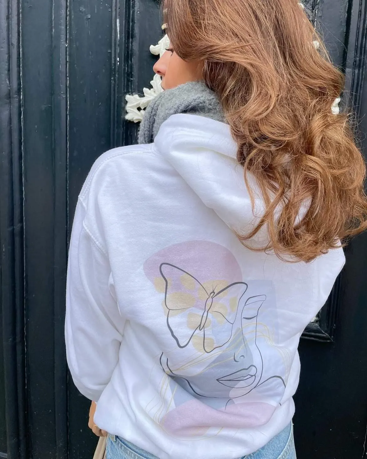 Hoodie "Butterfly Woman 1"