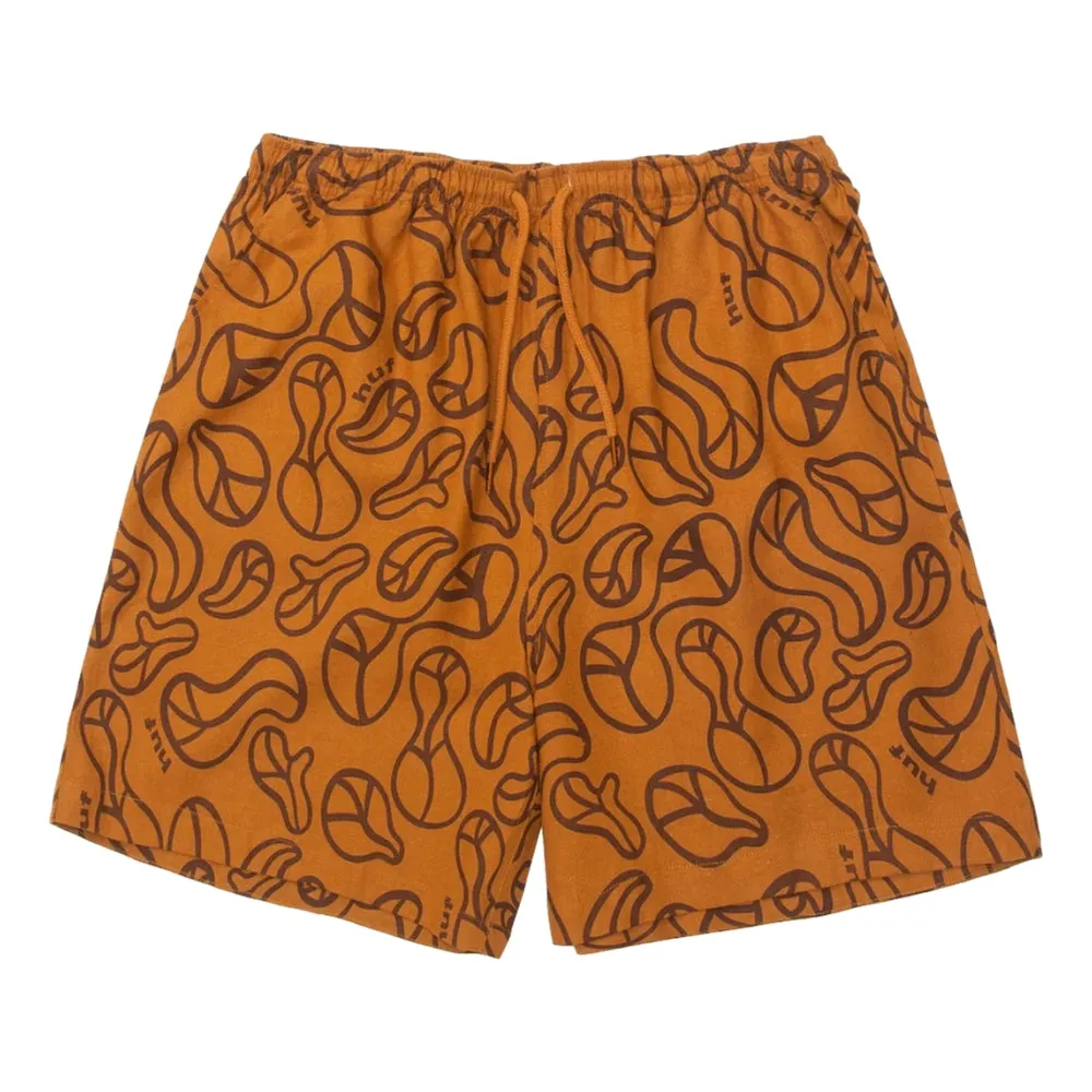 HUF WOMEN'S GROOVY WIDE SHORT-BURNT ORANGE