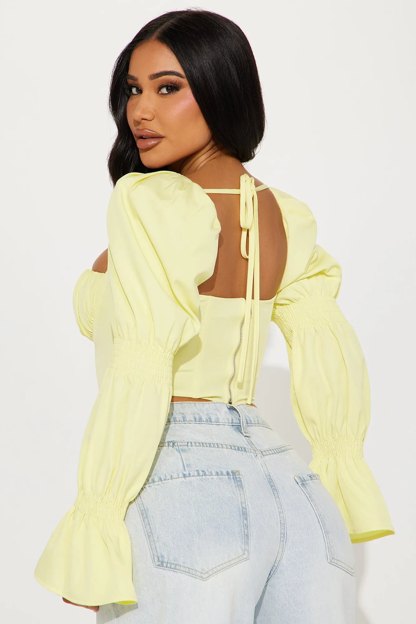 Ivy Corset Top - Yellow