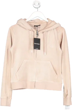 Juicy Couture Pink Zip Through Hoodie UK M