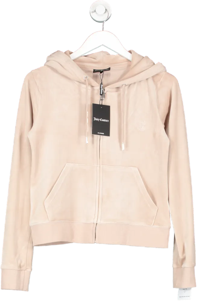 Juicy Couture Pink Zip Through Hoodie UK M