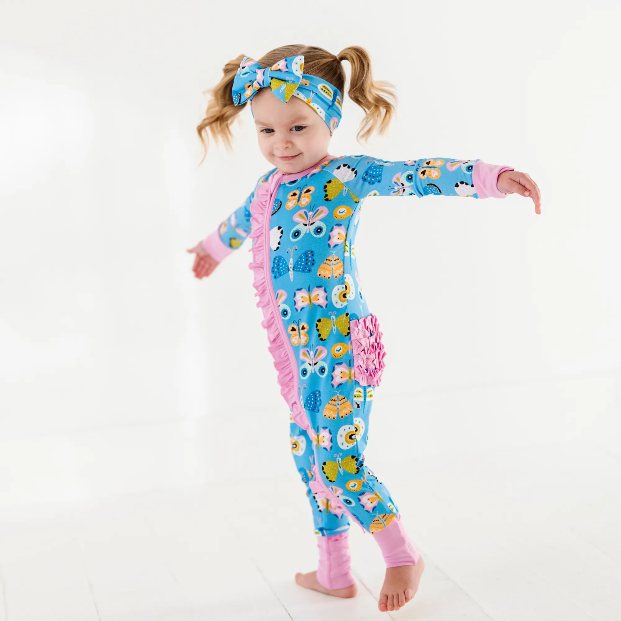 Just Wing It Convertible Footies with Ruffle