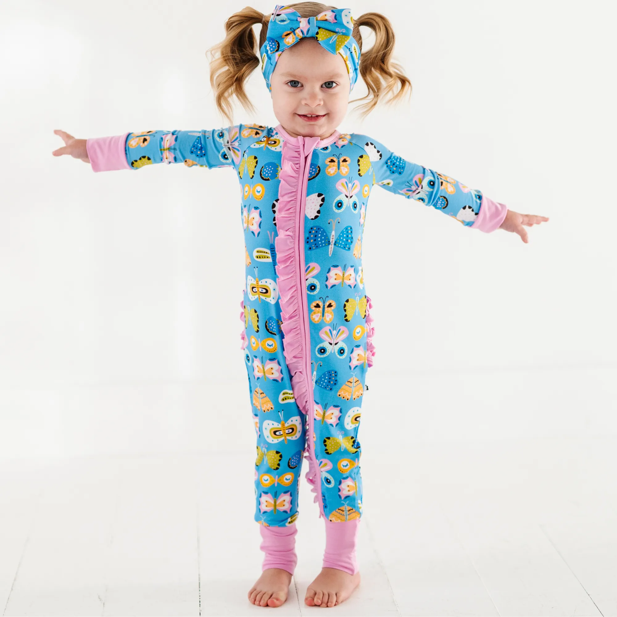 Just Wing It Convertible Footies with Ruffle