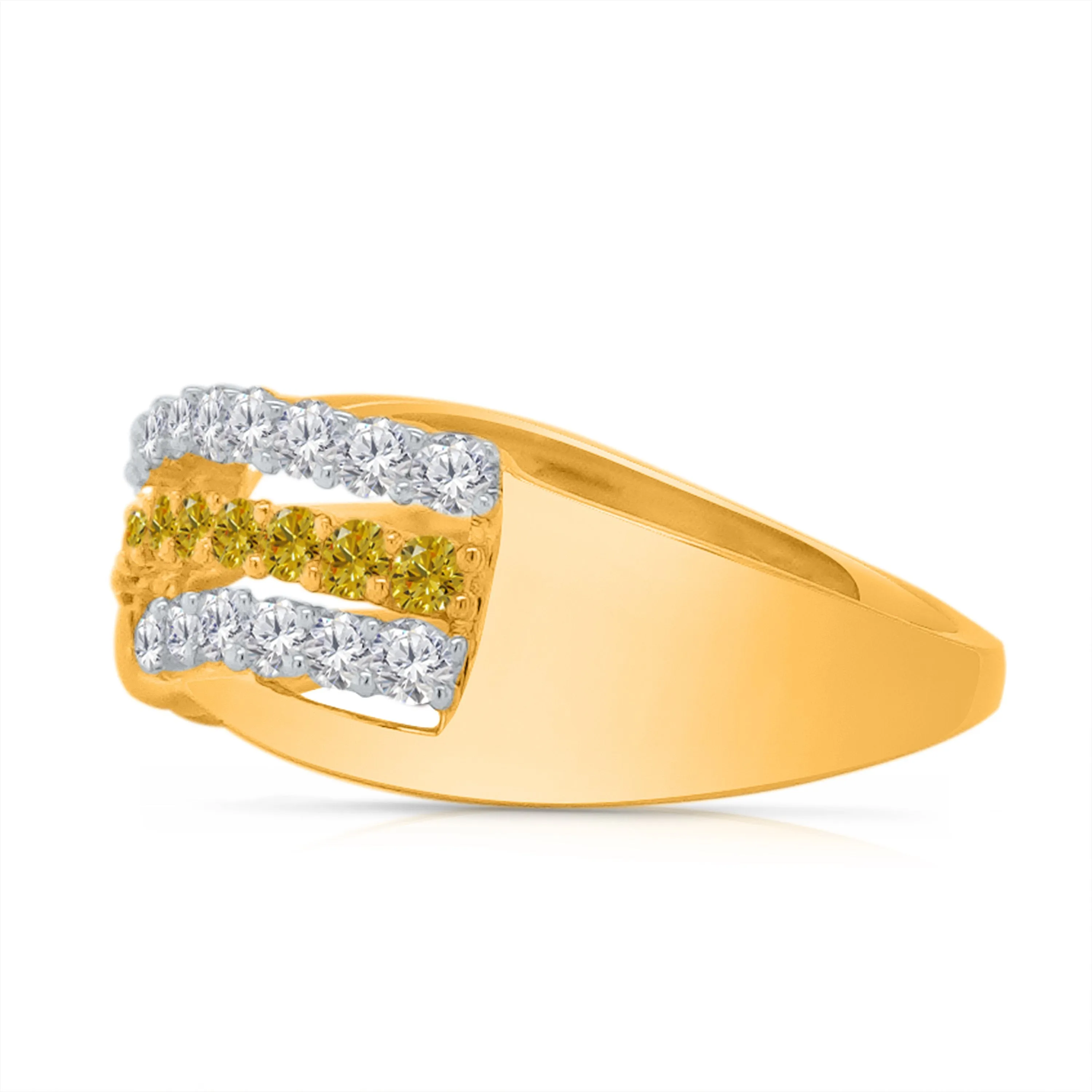 Kallati Eternal Diamond Ring in 14K Two-Tone Gold