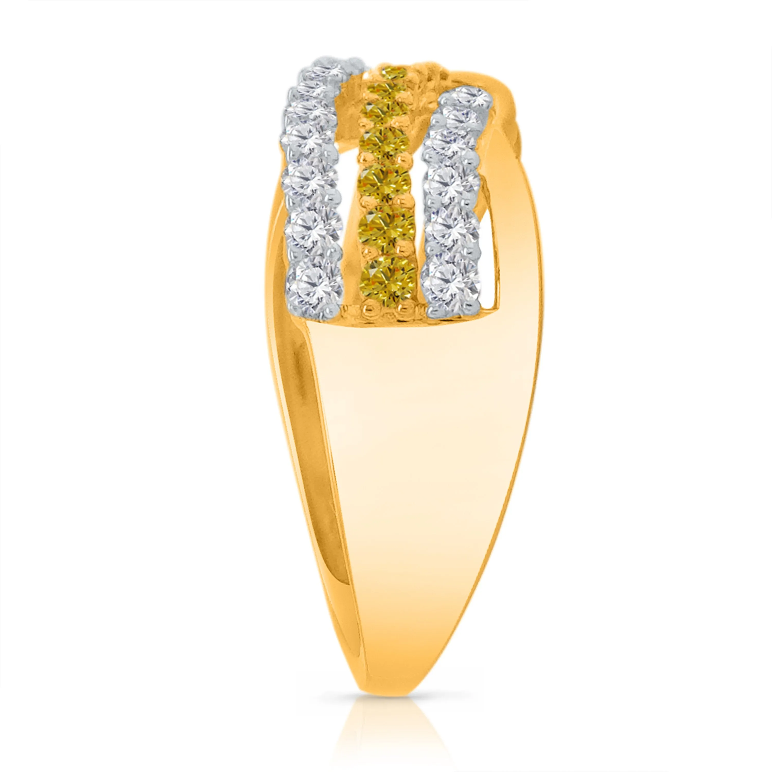 Kallati Eternal Diamond Ring in 14K Two-Tone Gold