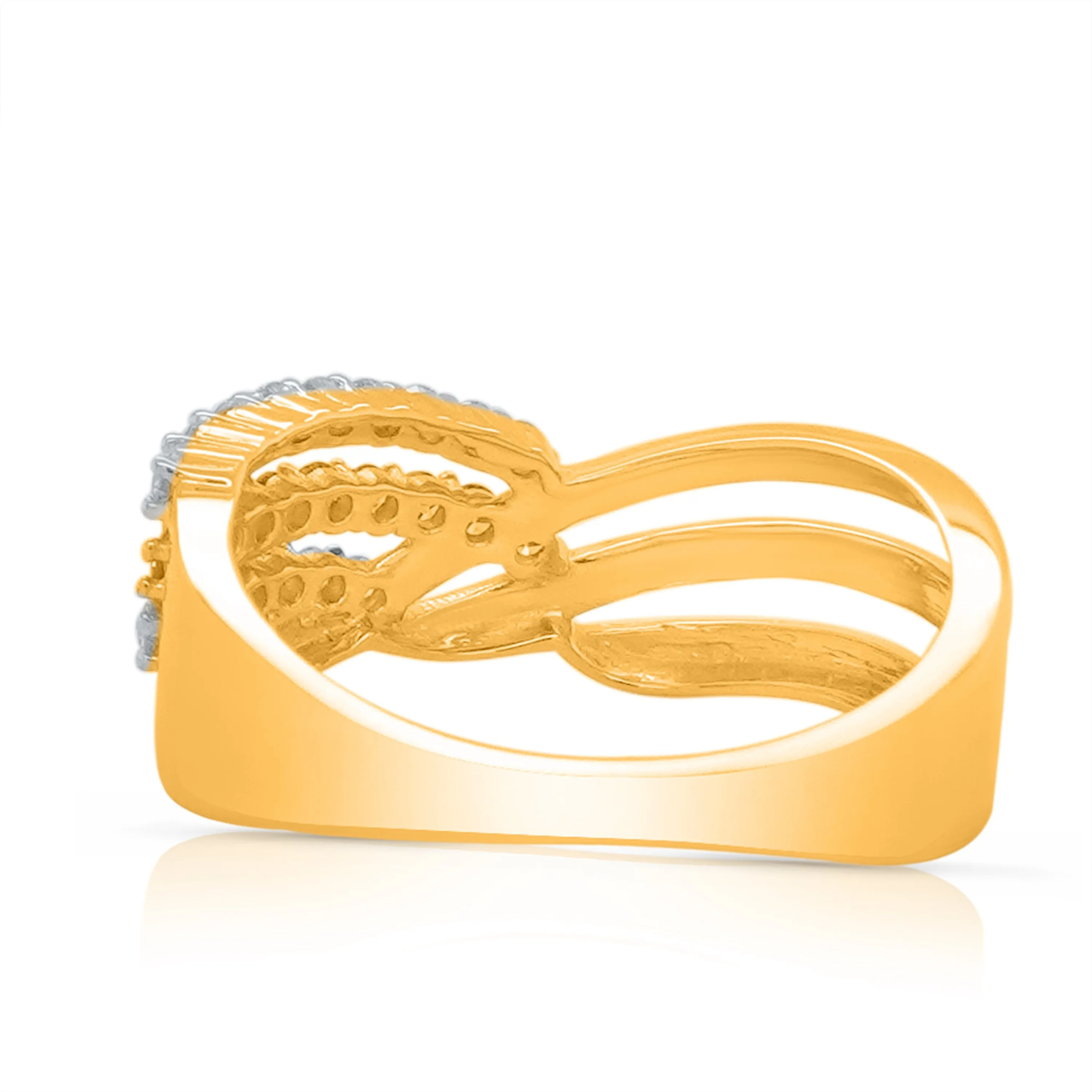 Kallati Eternal Diamond Ring in 14K Two-Tone Gold