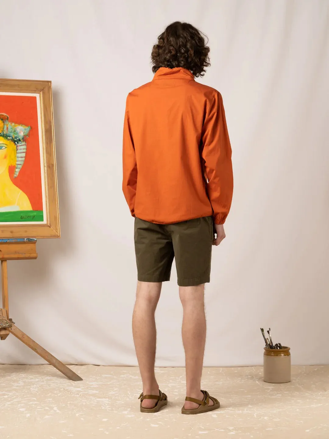 KESTIN Inverness Short in Olive Cotton Twill