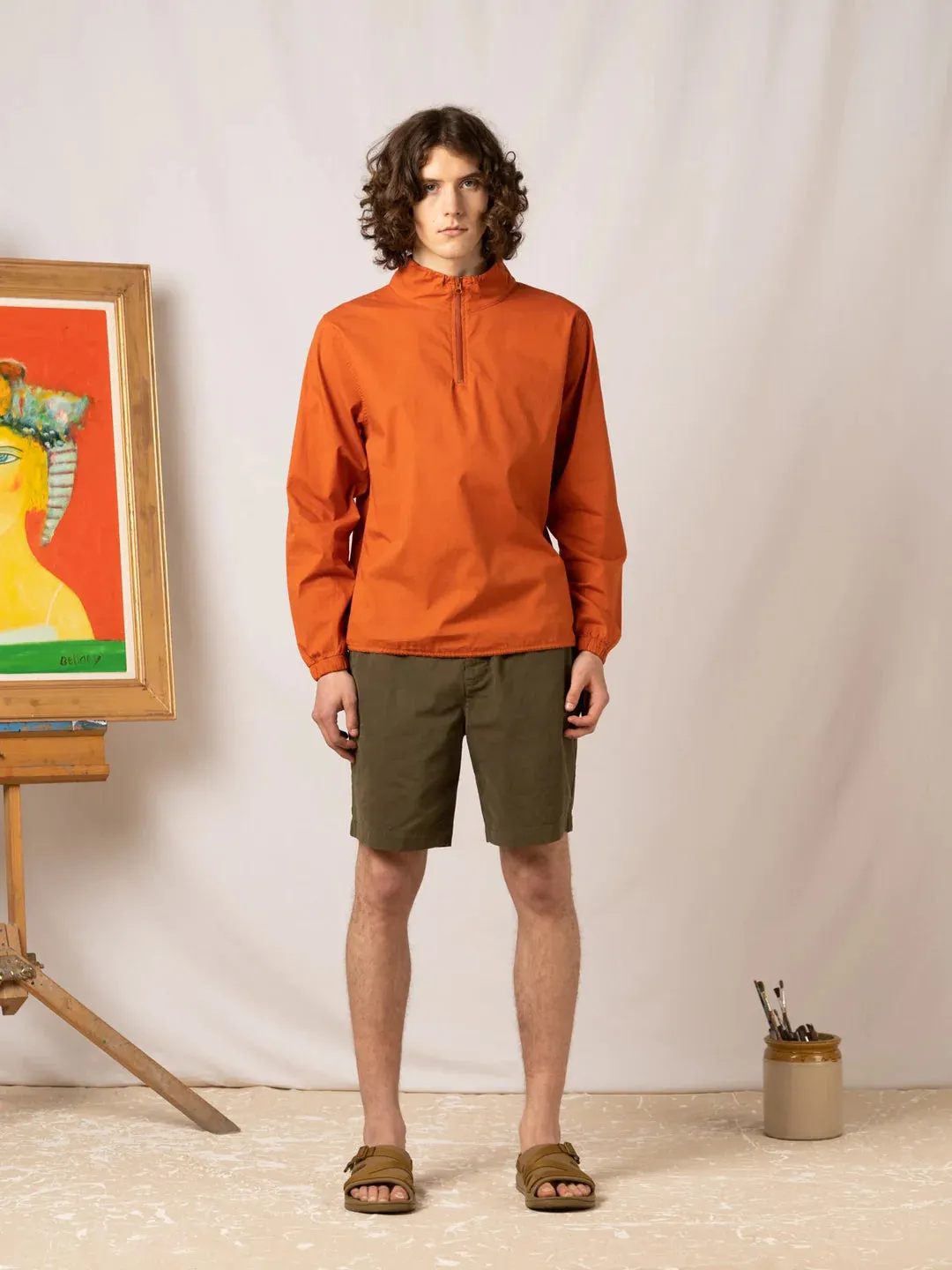 KESTIN Inverness Short in Olive Cotton Twill