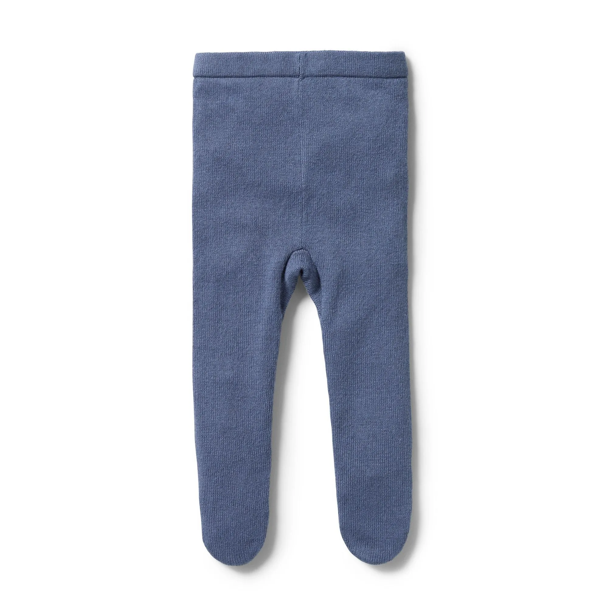 Knitted Legging With Feet, Blue Depths