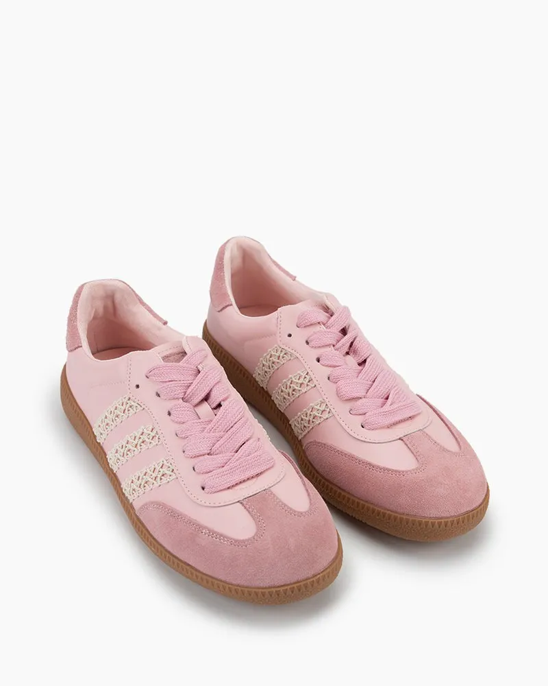 Lace Decoration Non-Slip Comfort Sneakers