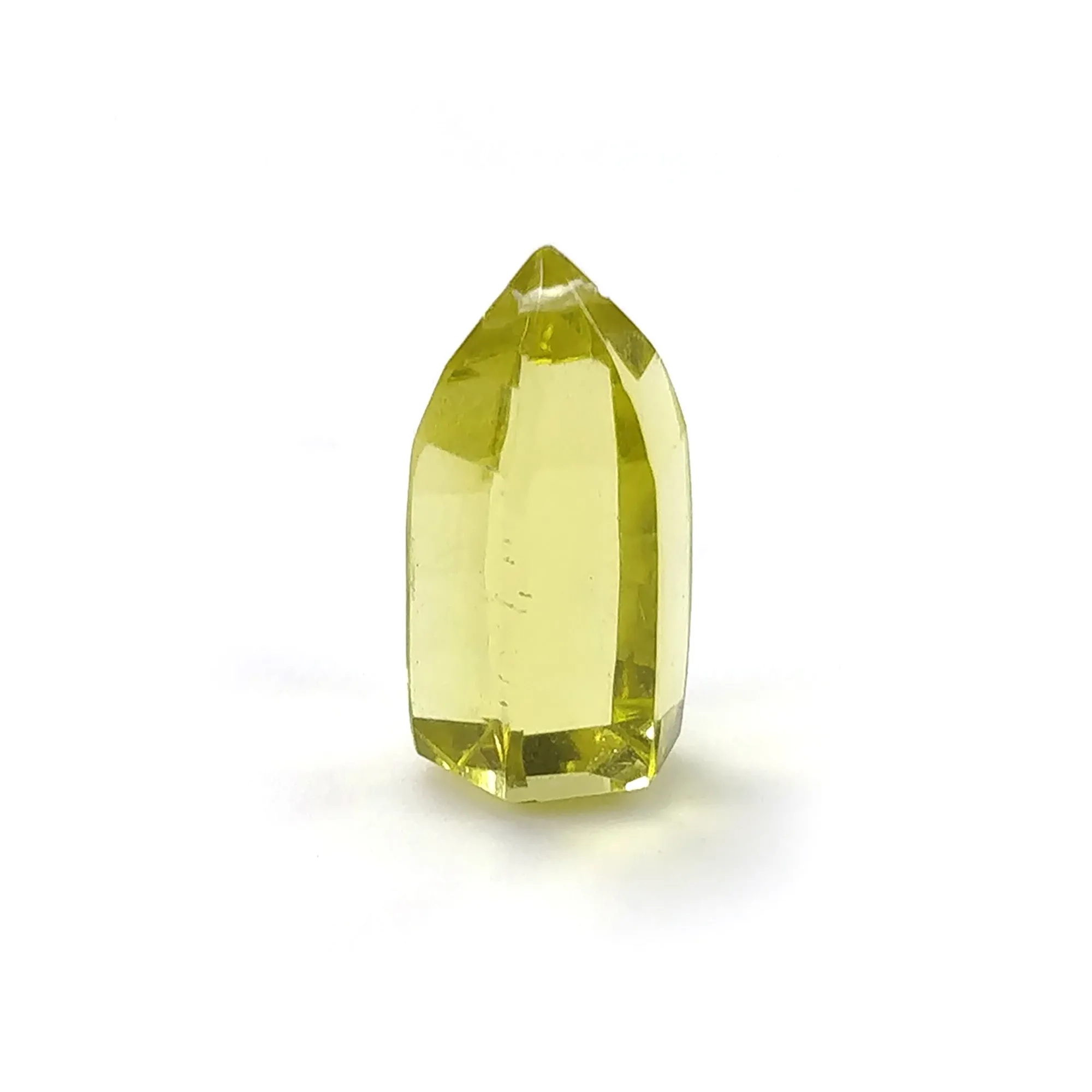 LEMON QUARTZ Gemstone Fancy Cut : 5.75cts Natural Untreated Unheated Quartz Top Drilled Uneven Shape 15mm