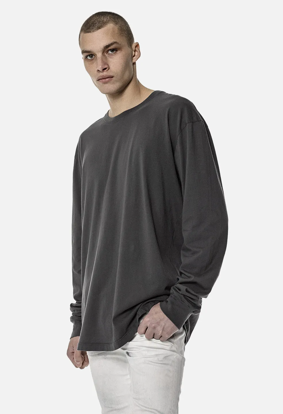 LS Classic Curve Tee / Charcoal