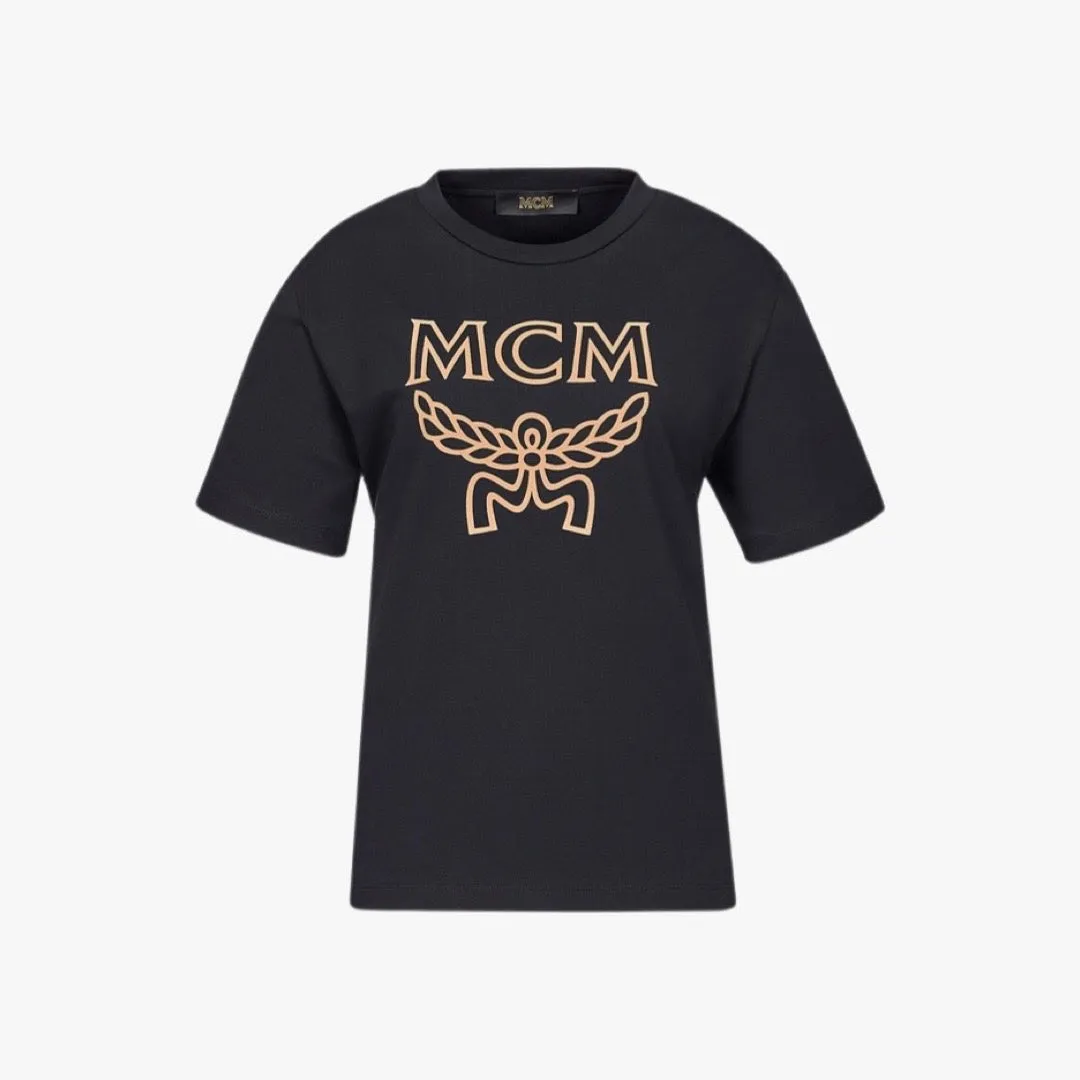 MCM Women’s Classic Logo T-Shirt (Black)