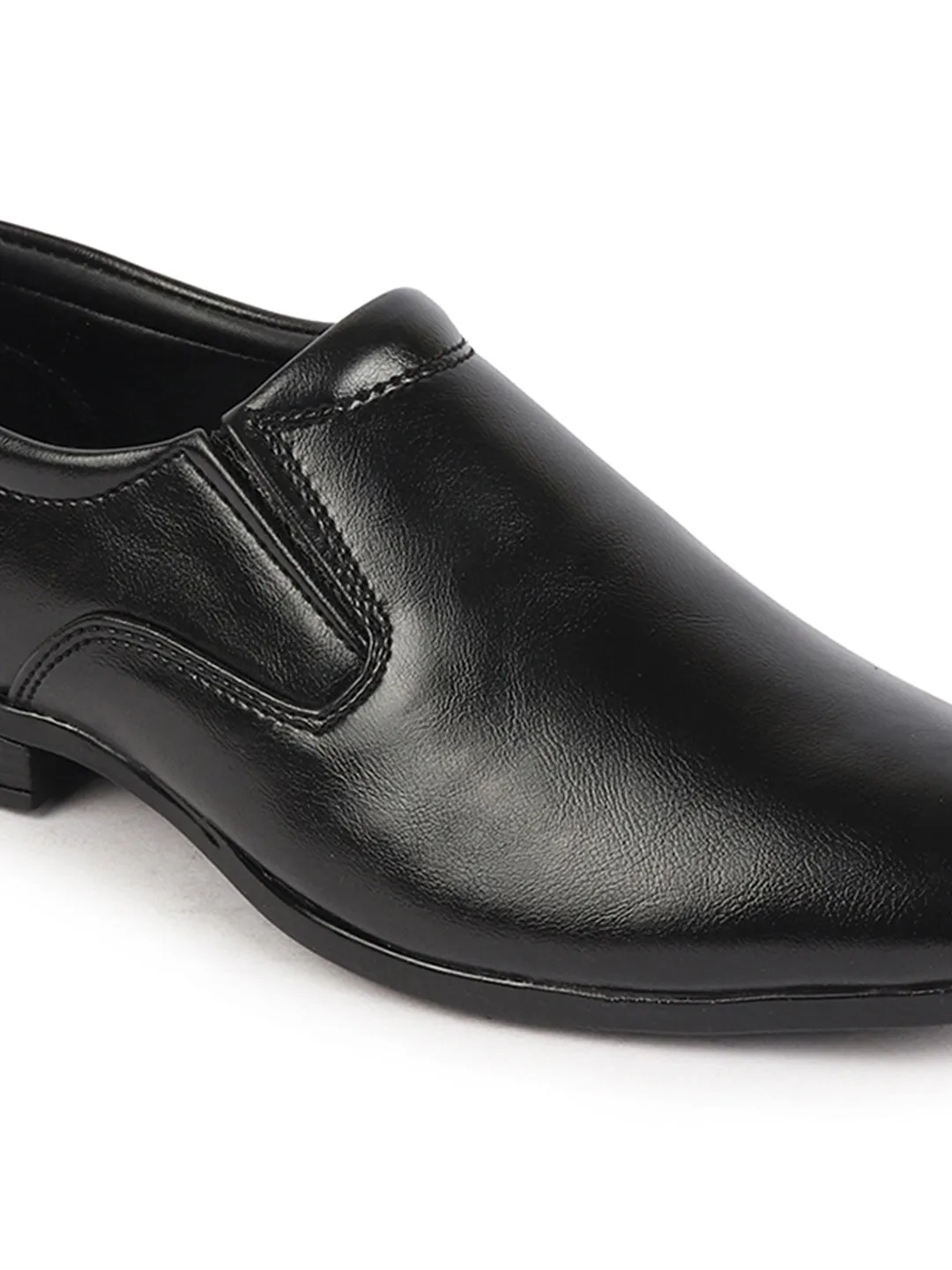 Men Black Formal Office Meeting Slip On Shoes