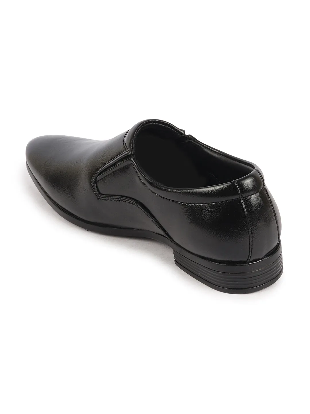 Men Black Formal Office Meeting Slip On Shoes