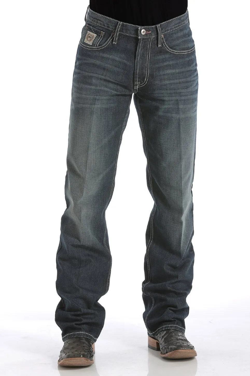 Mens Cinch White Label Relaxed Fit Jeans - Dark Wash