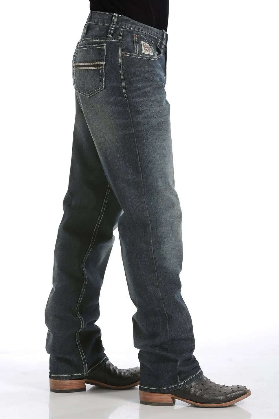 Mens Cinch White Label Relaxed Fit Jeans - Dark Wash