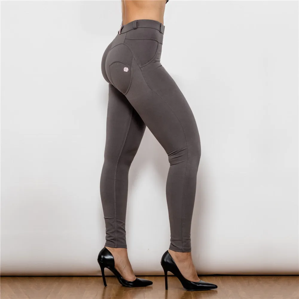 Middle Waist Olive Knitted Leggings