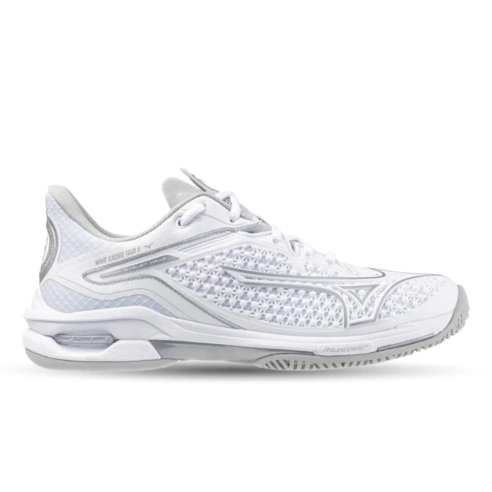 Mizuno Women's Wave Exceed Tour 6 AC - White/Silver