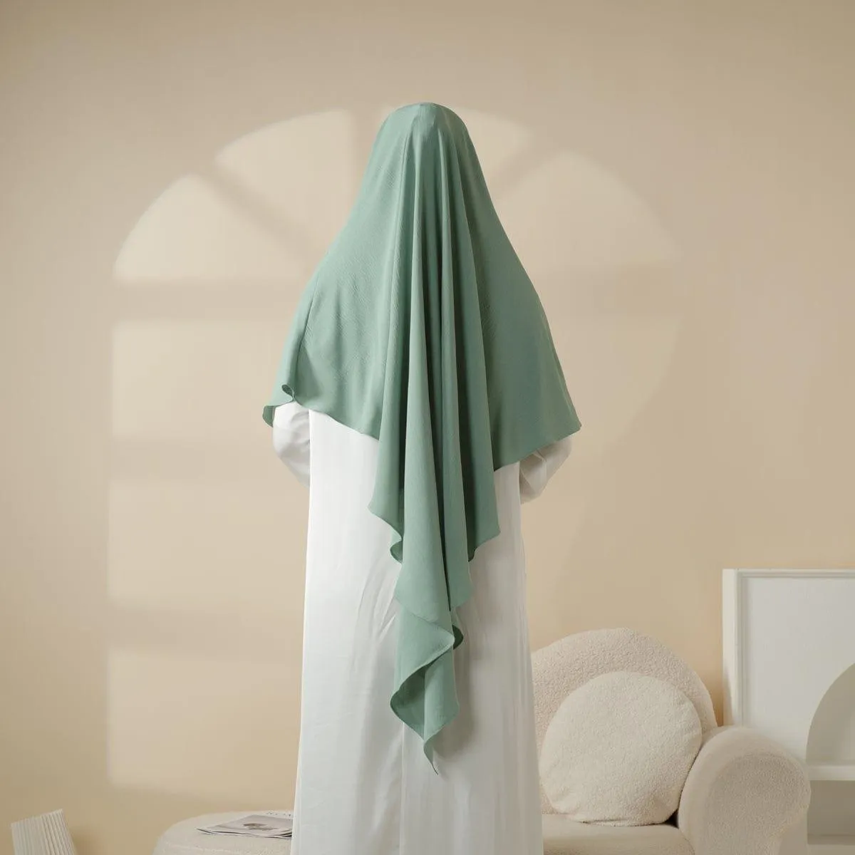 MK014 Comfort Crepe One Layer Khimar