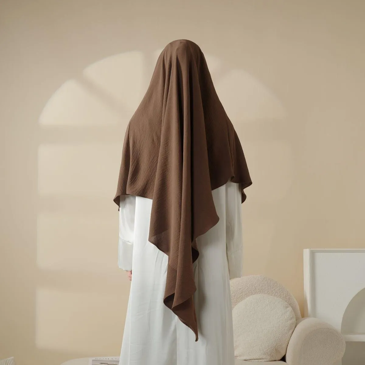 MK014 Comfort Crepe One Layer Khimar