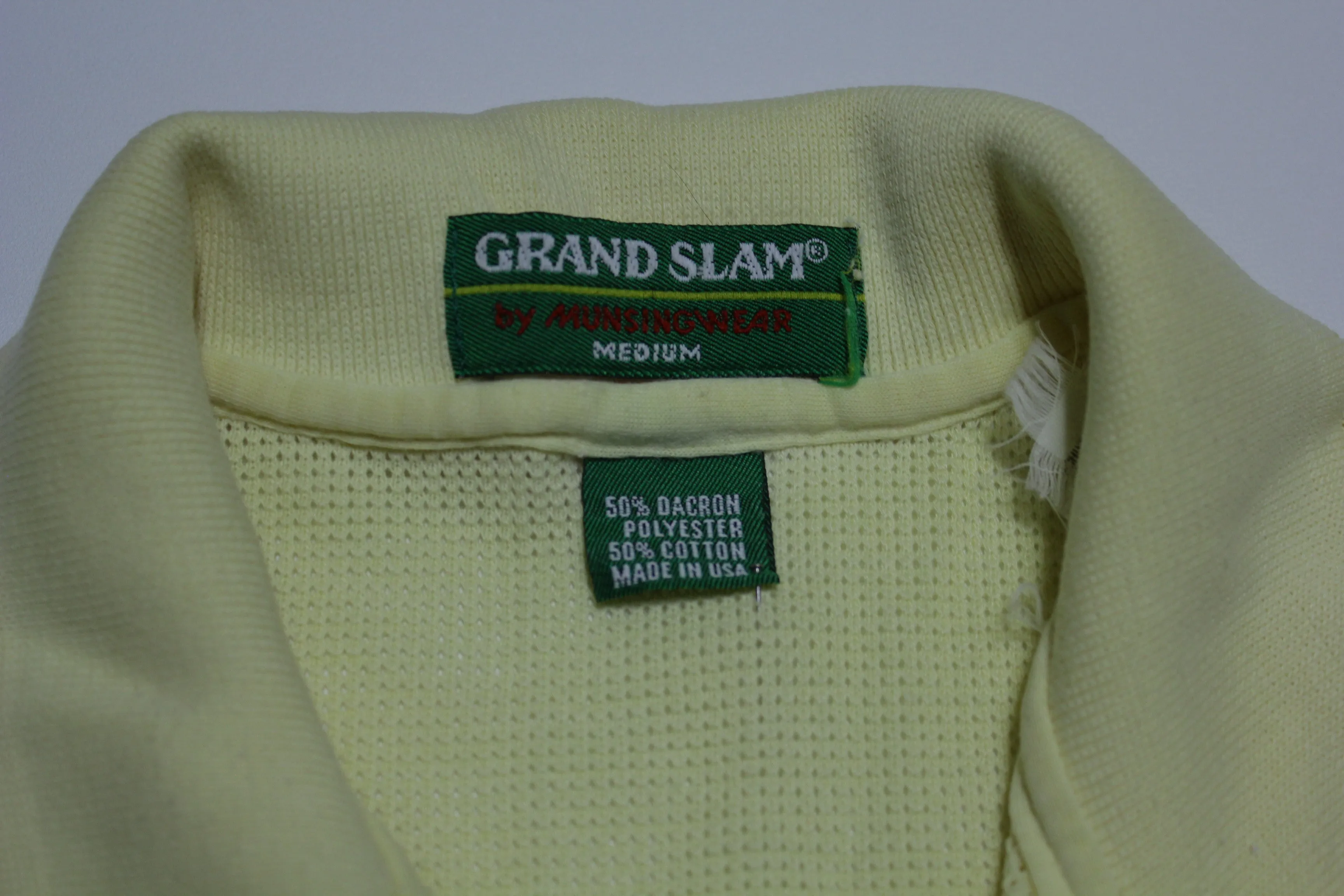 Munsingwear Grand Slam Made in USA Vintage 80's Polo Golf Tennis Shirt