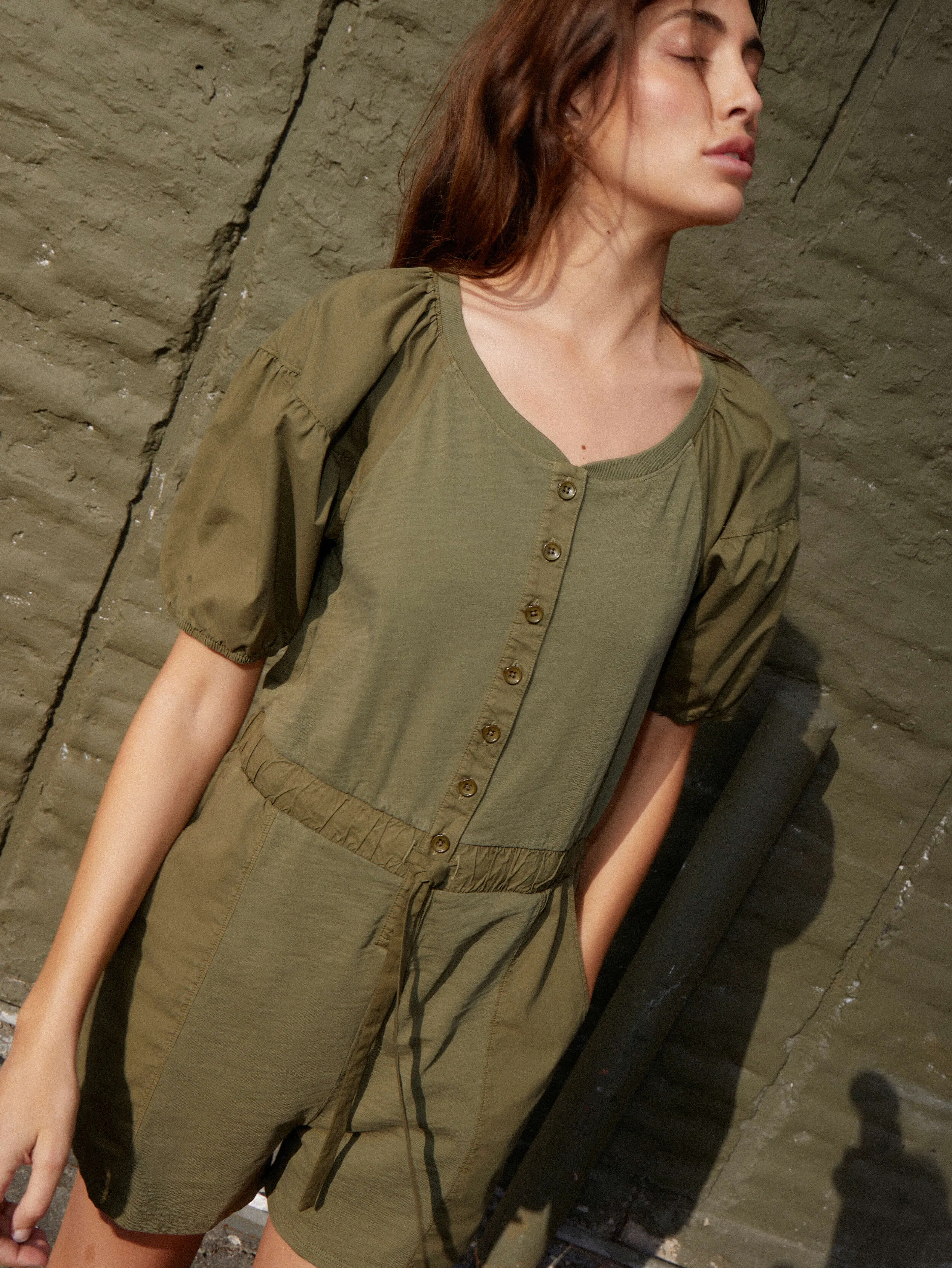 Nation LTD - Garner Combo Romper - Ivy